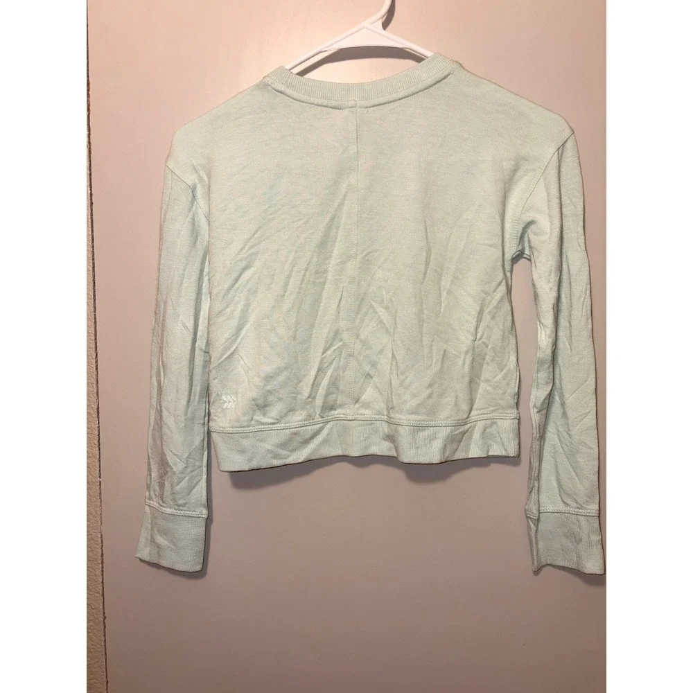 All In Motion Kids Cozy Soft‎ Crew Sweatshirt Mint Green Size S 6/7 NWT